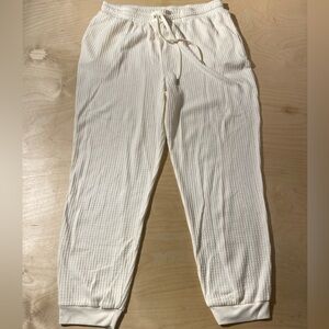 Planet Gold Cream Sweatpants with Elastic Waistband XL (NA)